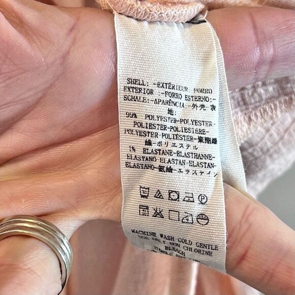 Free People FP Beach Shell Pink Kaftan Maxi Summer Beach Dress Women’s XS - Picture 7 of 11